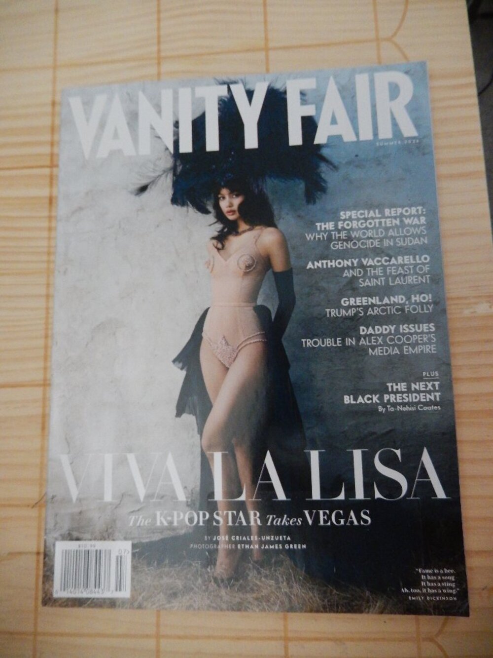 La Lisa (Black Pink) Vanity Fair USA Summer 2026 Magazine
